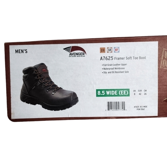 AVENGER FRAMER WORK BOOT SOFT TOE BOOT - Picture 8 of 9